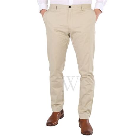 Burberry Men's Stone Slim Fit Cotton Chinos 